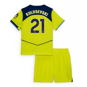 Lacne Dětský Futbalové dres Tottenham Hotspur Dejan Kulusevski #21 2025-26 Krátky Rukáv - Tretina (+ trenírky)